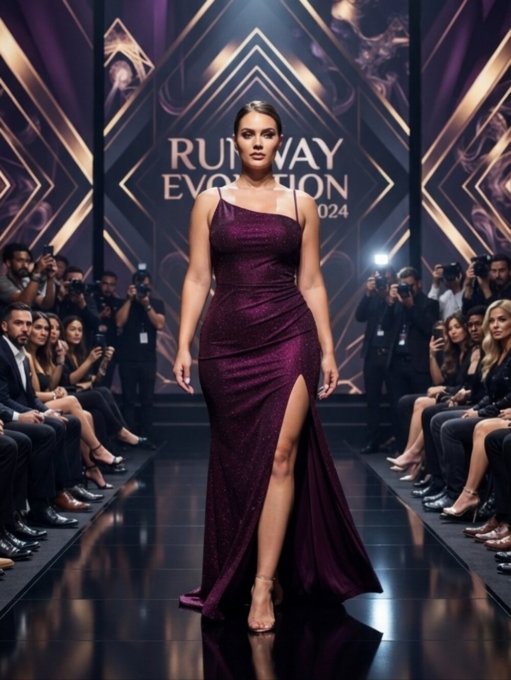 MAROON SEXY METALLIC SPECIAL EVENT DRESS